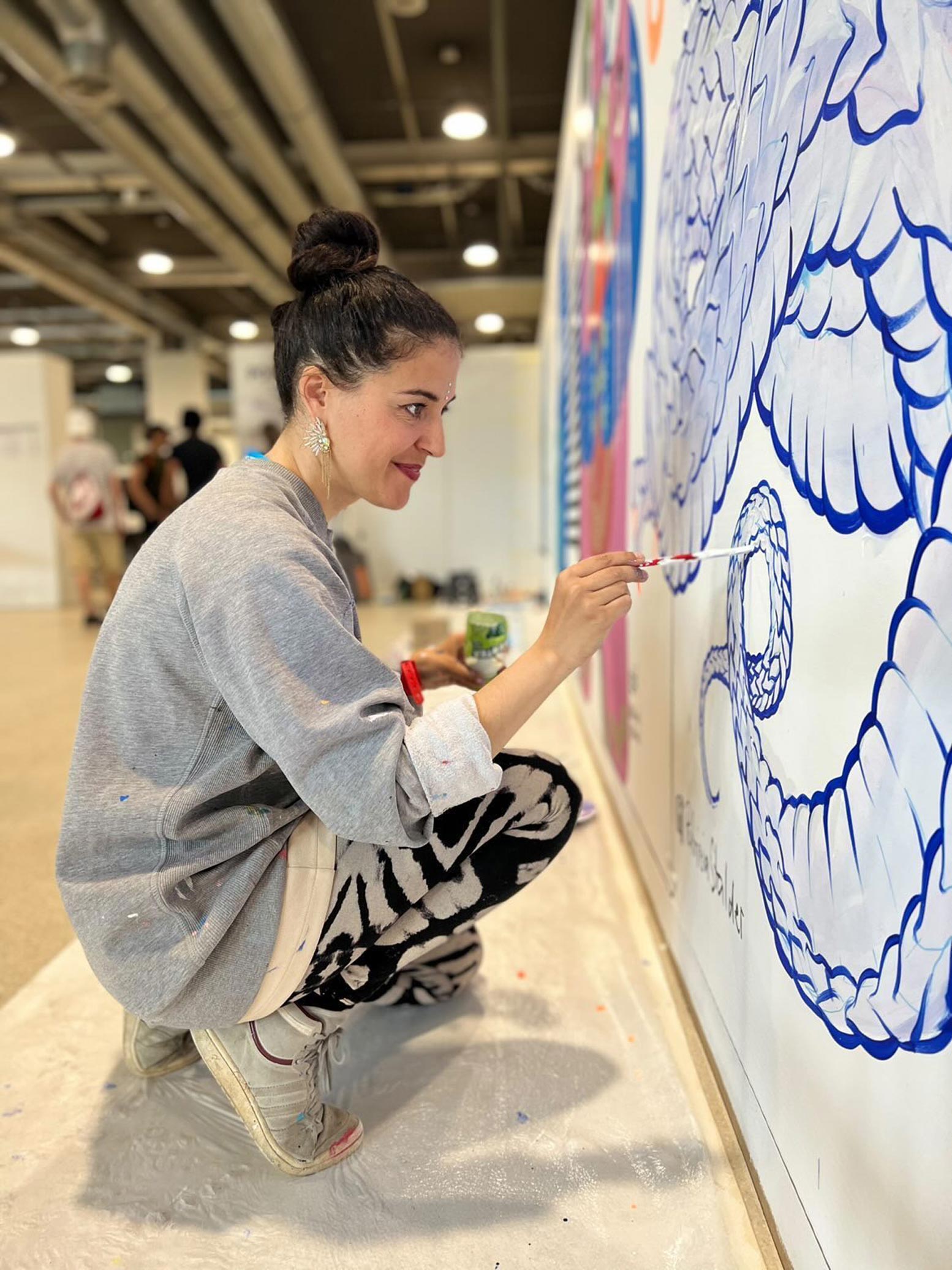 Drachen Illustration - Live Painting - Street Art - Fantasy Basel - Patrizia Stalder