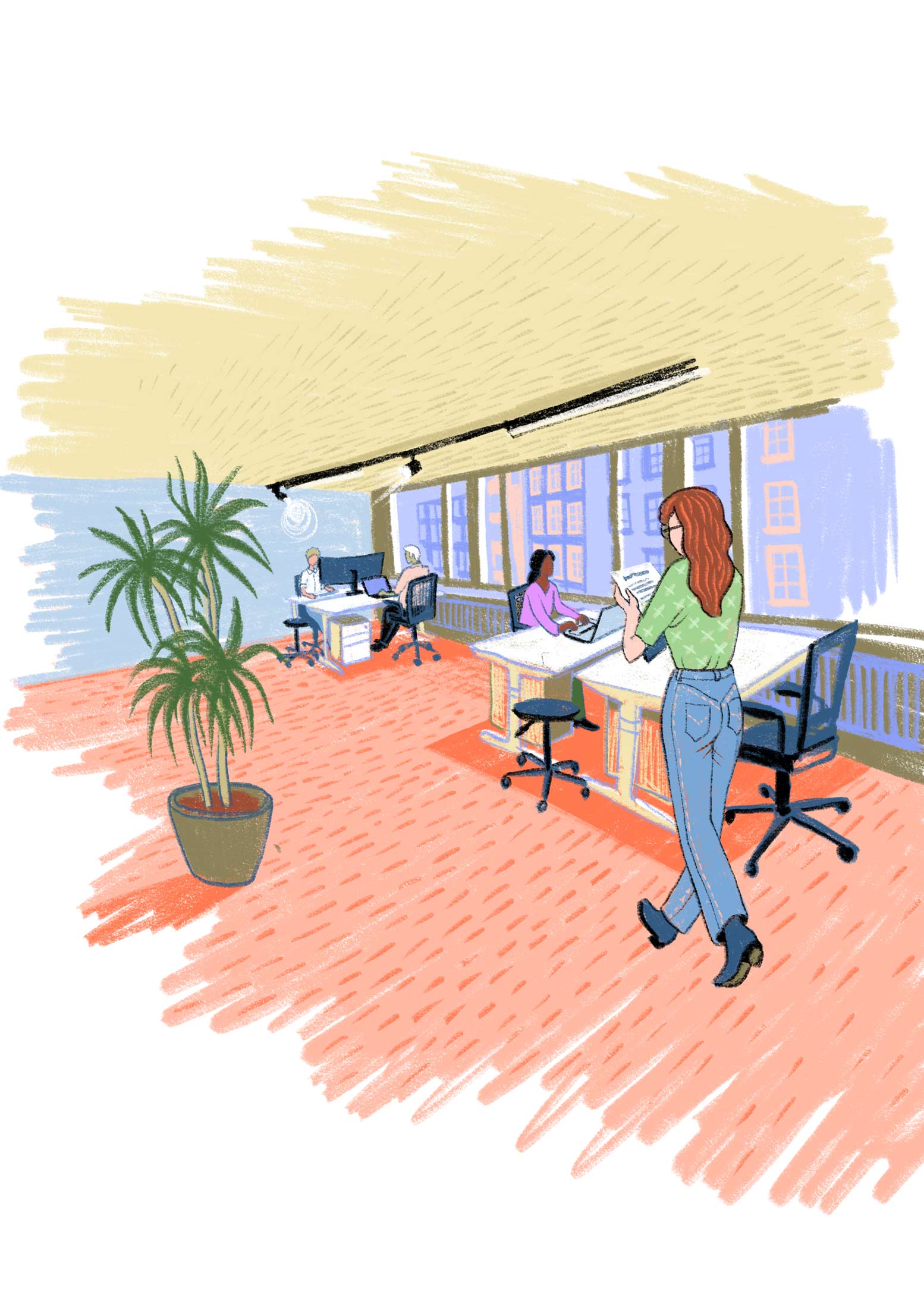 Nachhaltigkeit als Unternehmen - Illustrationen - Patrizia Stalder - Illustration - Wandmalerei - Grafik Design - Naming & Konzept - Corporate Design - Webdesign (Responsive) - Print Design - Mode Design - Taschen Design - Beschriftung - Fotografie - Malerei - Künstelerin Schweiz - Austellungen Basel - Kunst - Live-