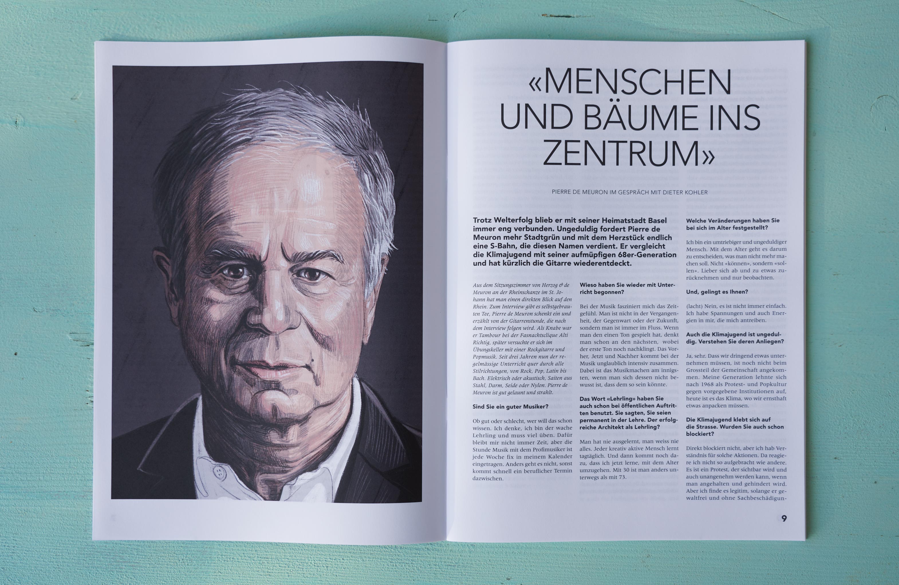 Pierre De Meuron - RAMSTEIN OPTIK 125 JAHRE JUBILÄUM - gemalte Portraits -Patrizia Stalder - Illustration - Wandmalerei - Grafik Design - Naming & Konzept - Corporate Design - Webdesign (Responsive) - Print Design - Mode Design - Taschen Design - Beschriftung - Fotografie - Malerei - Künstelerin Schweiz - Austellungen Basel - Kunst - Live-