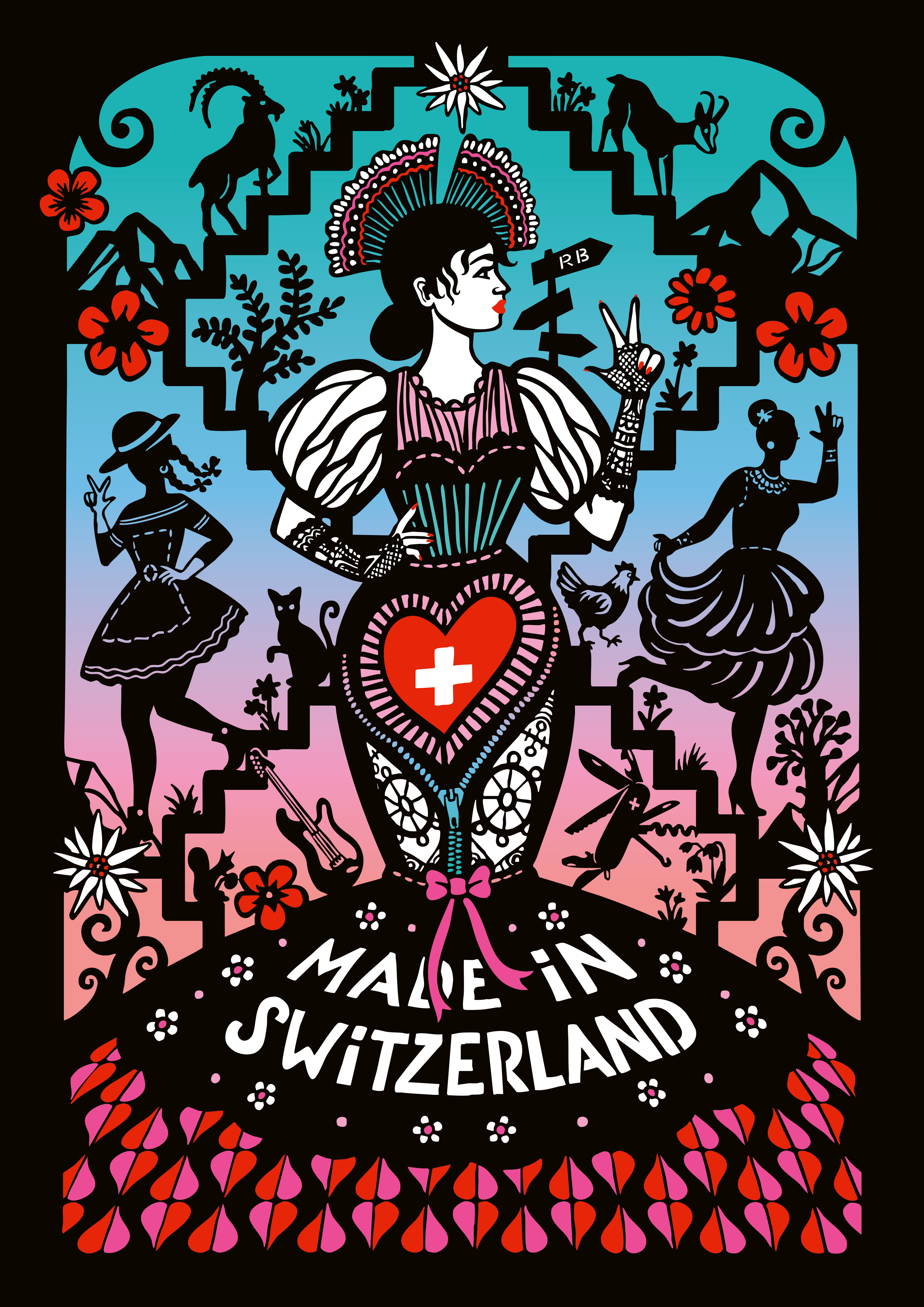 Raphael Blechschmidt Modeschau Einladung - Patrizia Stalder - Illustration - Plakatvisual - Wandmalerei - Grafik Design - Naming & Konzept - Corporate Design - Webdesign (Responsive) - Print Design - Mode Design - Taschen Design - Beschriftung - Fotografie - Malerei - Künstelerin Schweiz - Austellungen Basel - Kunst - Live-