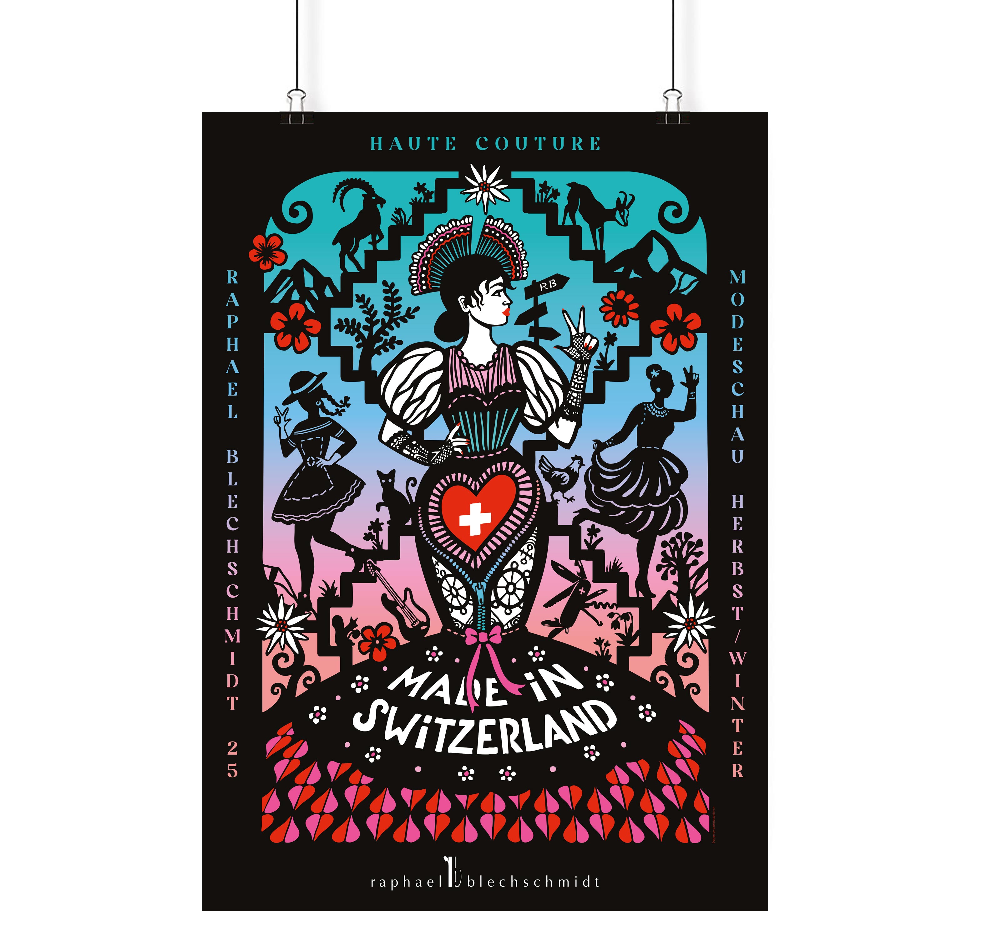 Raphael Blechschmidt Modeschau Einladung - Patrizia Stalder - Illustration - Plakatvisual - Wandmalerei - Grafik Design - Naming & Konzept - Corporate Design - Webdesign (Responsive) - Print Design - Mode Design - Taschen Design - Beschriftung - Fotografie - Malerei - Künstelerin Schweiz - Austellungen Basel - Kunst - Live-