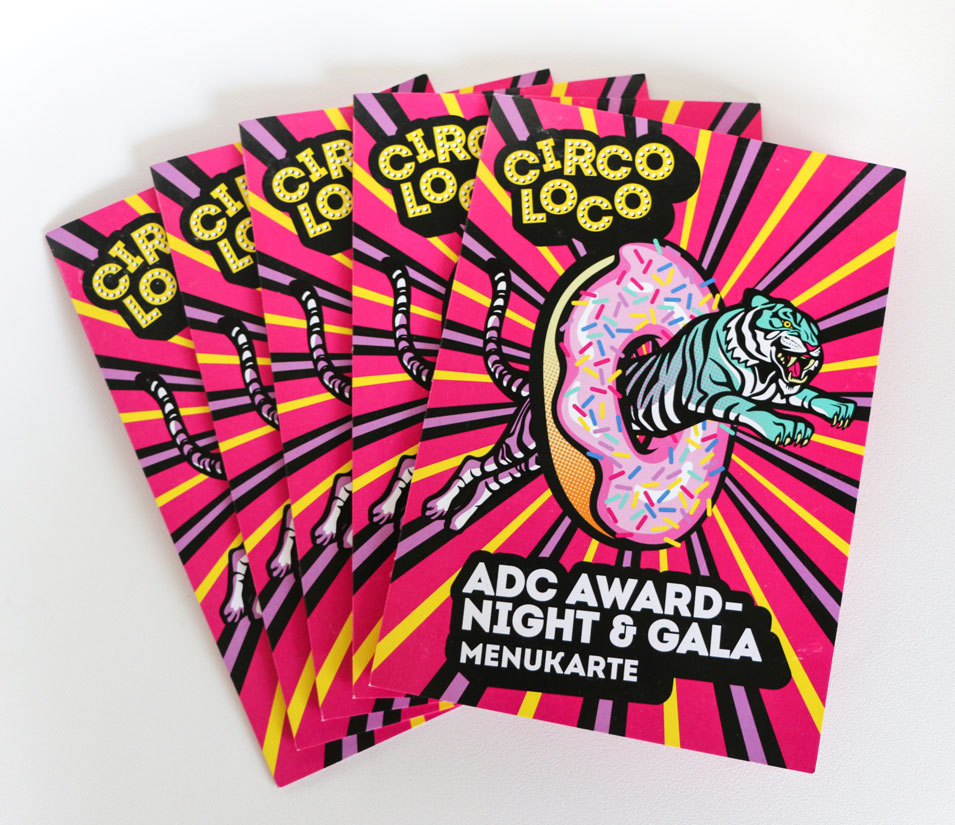 ADC Gala - Patrizia Stalder - Illustration - Wandmalerei - Grafik Design - Naming & Konzept - Corporate Design - Webdesign (Responsive) - Print Design - Mode Design - Taschen Design - Beschriftung - Fotografie - Malerei - Künstelerin Schweiz - Austellungen Basel - Kunst - Live-