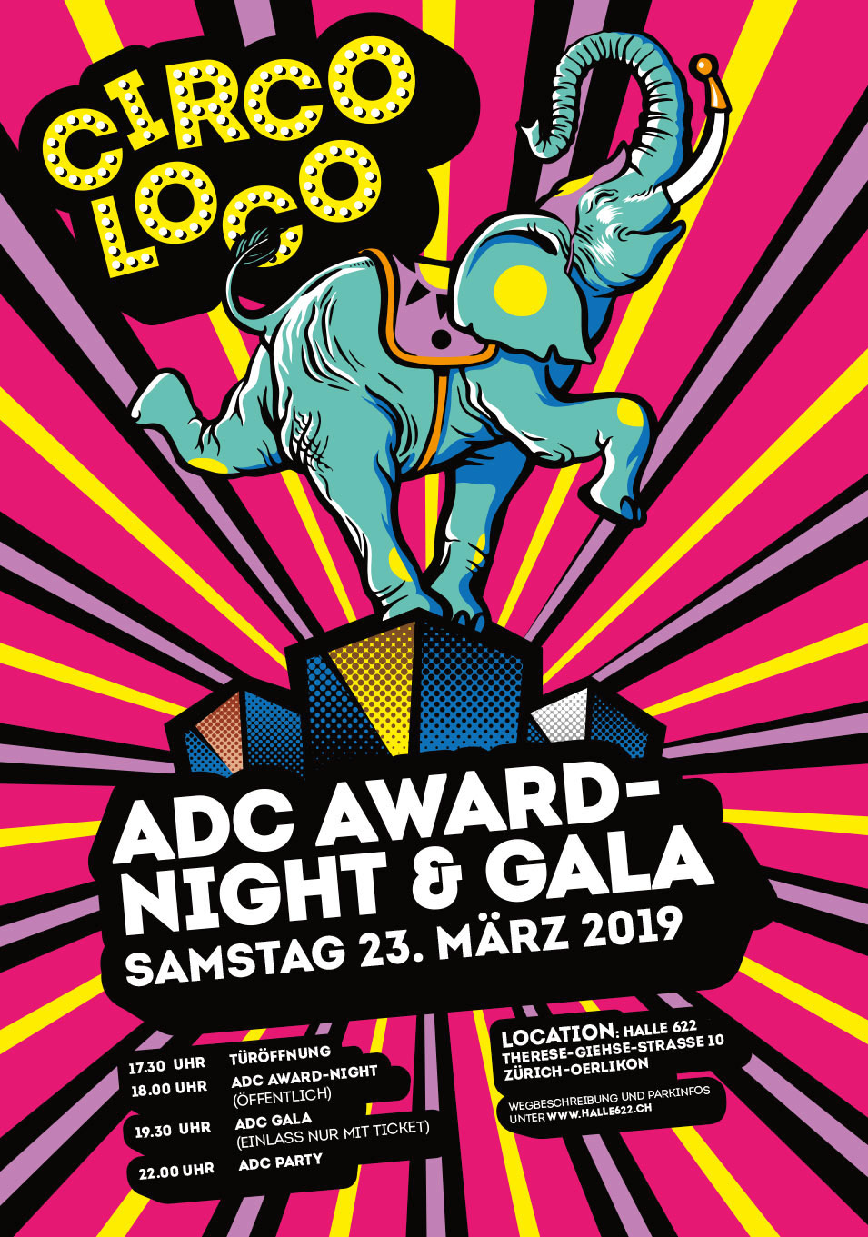 ADC Gala - Patrizia Stalder - Illustration - Wandmalerei - Grafik Design - Naming & Konzept - Corporate Design - Webdesign (Responsive) - Print Design - Mode Design - Taschen Design - Beschriftung - Fotografie - Malerei - Künstelerin Schweiz - Austellungen Basel - Kunst - Live-