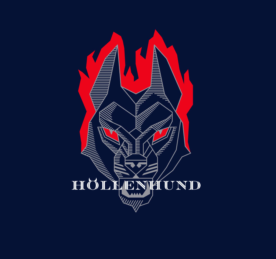 Höllenhund London Dry Gin - Patrizia Stalder - Illustration - Wandmalerei - Grafik Design - Naming & Konzept - Corporate Design - Webdesign (Responsive) - Print Design - Mode Design - Taschen Design - Beschriftung - Fotografie - Malerei - Künstelerin Schweiz - Austellungen Basel - Kunst - Live-