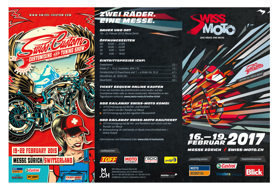 SWISS-MOTO - Patrizia Stalder - Illustration - Wandmalerei - Grafik Design - Naming & Konzept - Corporate Design - Webdesign (Responsive) - Print Design - Mode Design - Taschen Design - Beschriftung - Fotografie - Malerei - Künstelerin Schweiz - Austellungen Basel - Kunst - Live-