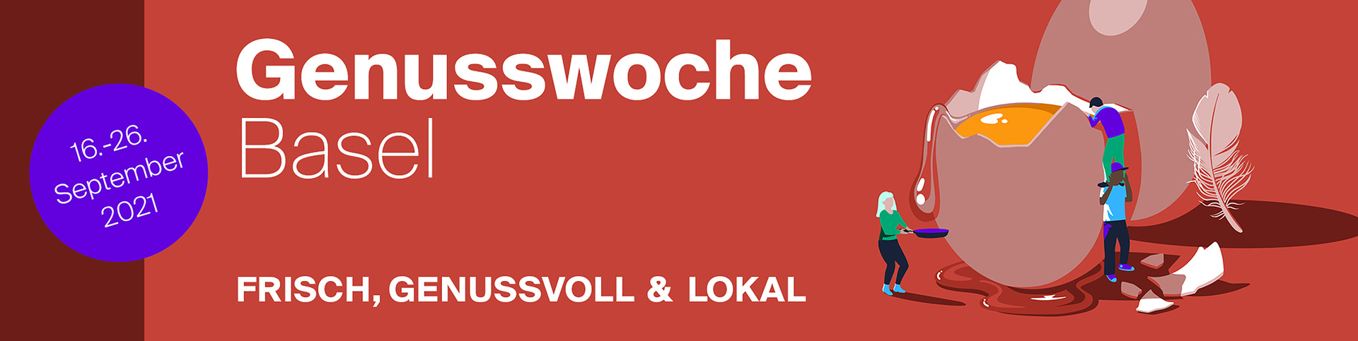 Genusswoche - Patrizia Stalder - Illustration - Wandmalerei - Grafik Design - Naming & Konzept - Corporate Design - Webdesign (Responsive) - Print Design - Mode Design - Taschen Design - Beschriftung - Fotografie - Malerei - Künstelerin Schweiz - Austellungen Basel - Kunst - Live-